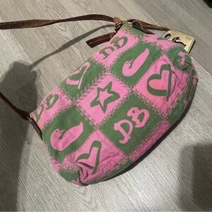 Dooney & Bourke Pink and Green Women's Bag